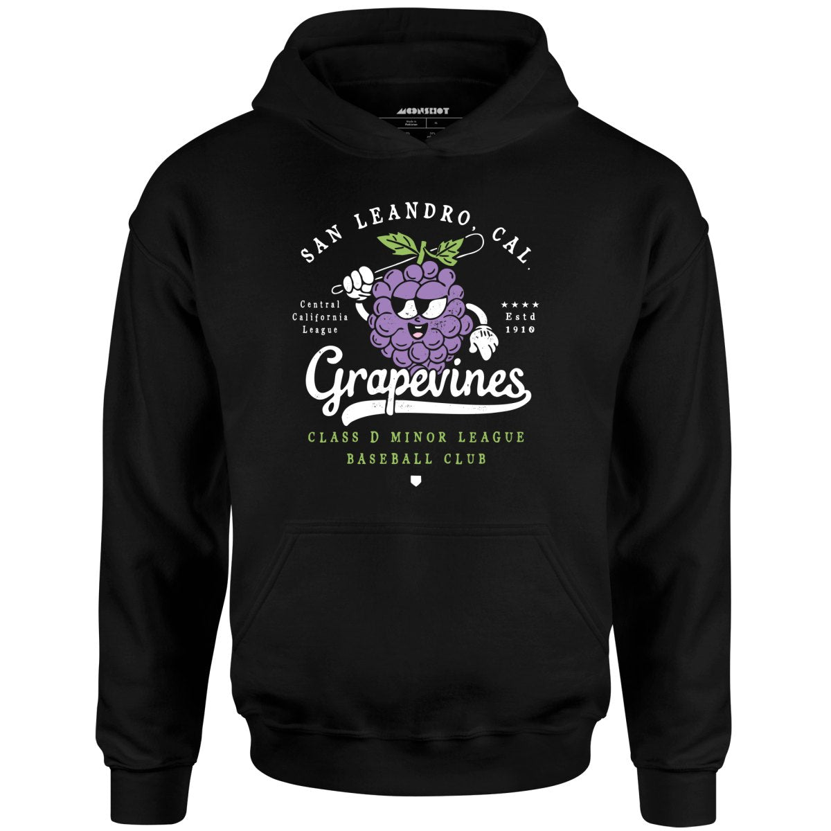 San Leandro Grapevines - California - Vintage Defunct Baseball Teams - Unisex Hoodie