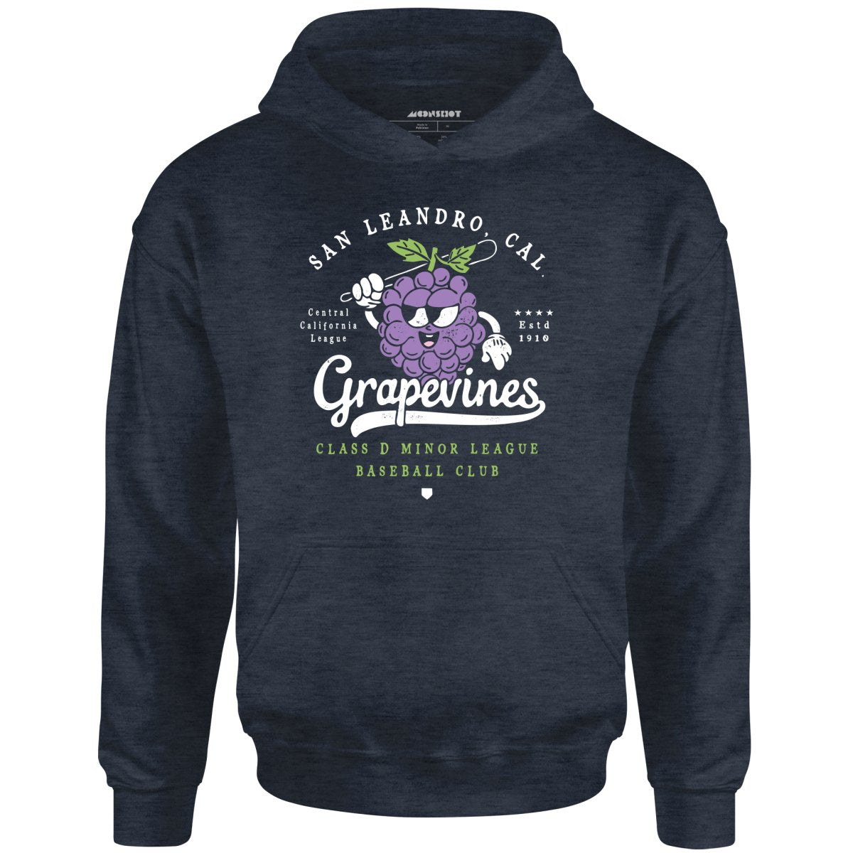 San Leandro Grapevines - California - Vintage Defunct Baseball Teams - Unisex Hoodie