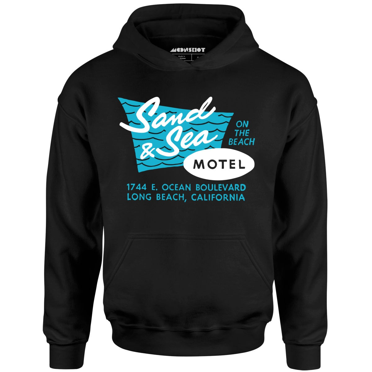 Sand & Sea Motel - Long Beach, CA - Vintage Motel - Unisex Hoodie
