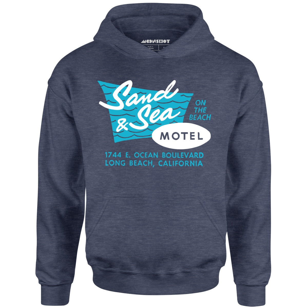 Sand & Sea Motel - Long Beach, CA - Vintage Motel - Unisex Hoodie