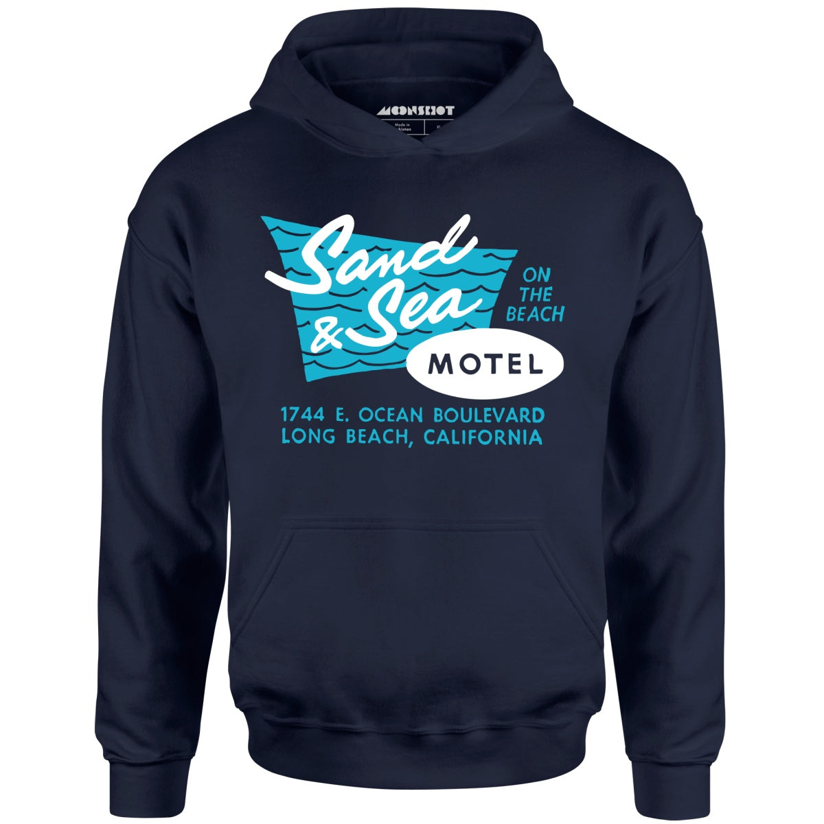 Sand & Sea Motel - Long Beach, CA - Vintage Motel - Unisex Hoodie