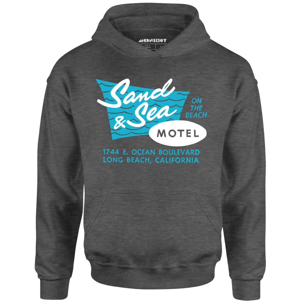 Sand & Sea Motel - Long Beach, CA - Vintage Motel - Unisex Hoodie