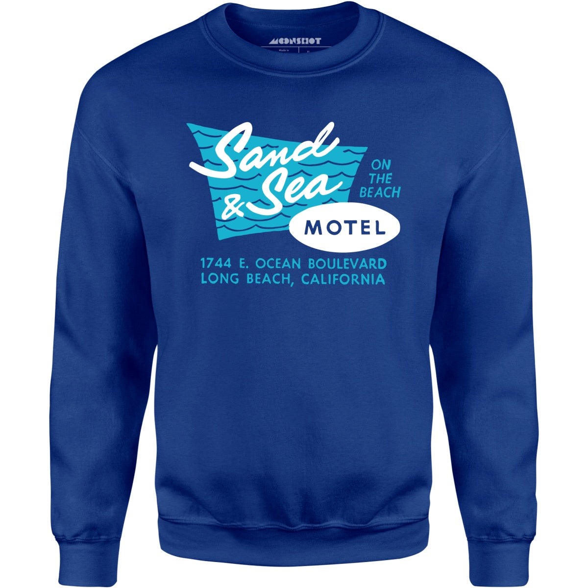 Sand & Sea Motel - Long Beach, CA - Vintage Motel - Unisex Sweatshirt