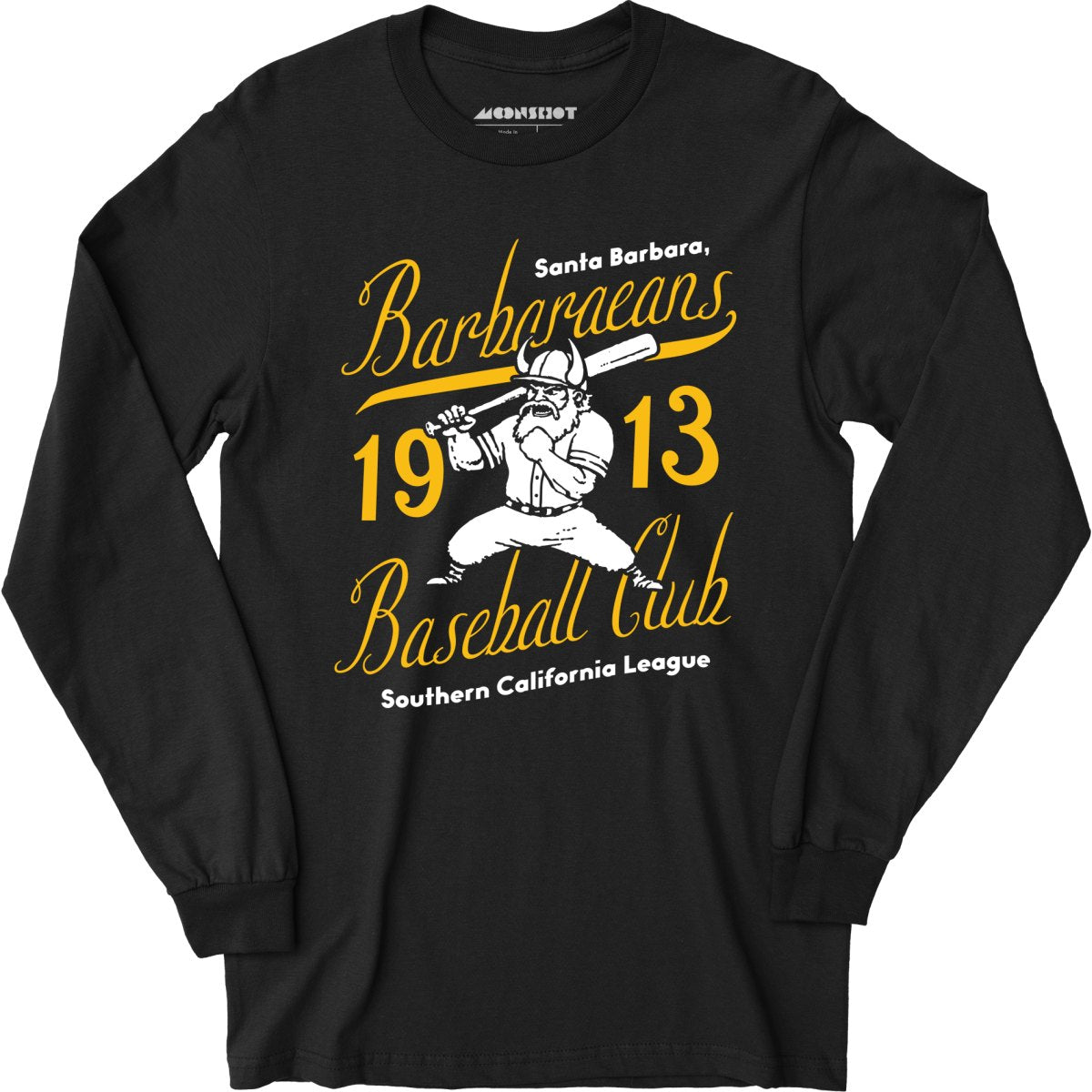 Santa Barbara Barbaraeans - California - Vintage Defunct Baseball Teams - Long Sleeve T-Shirt