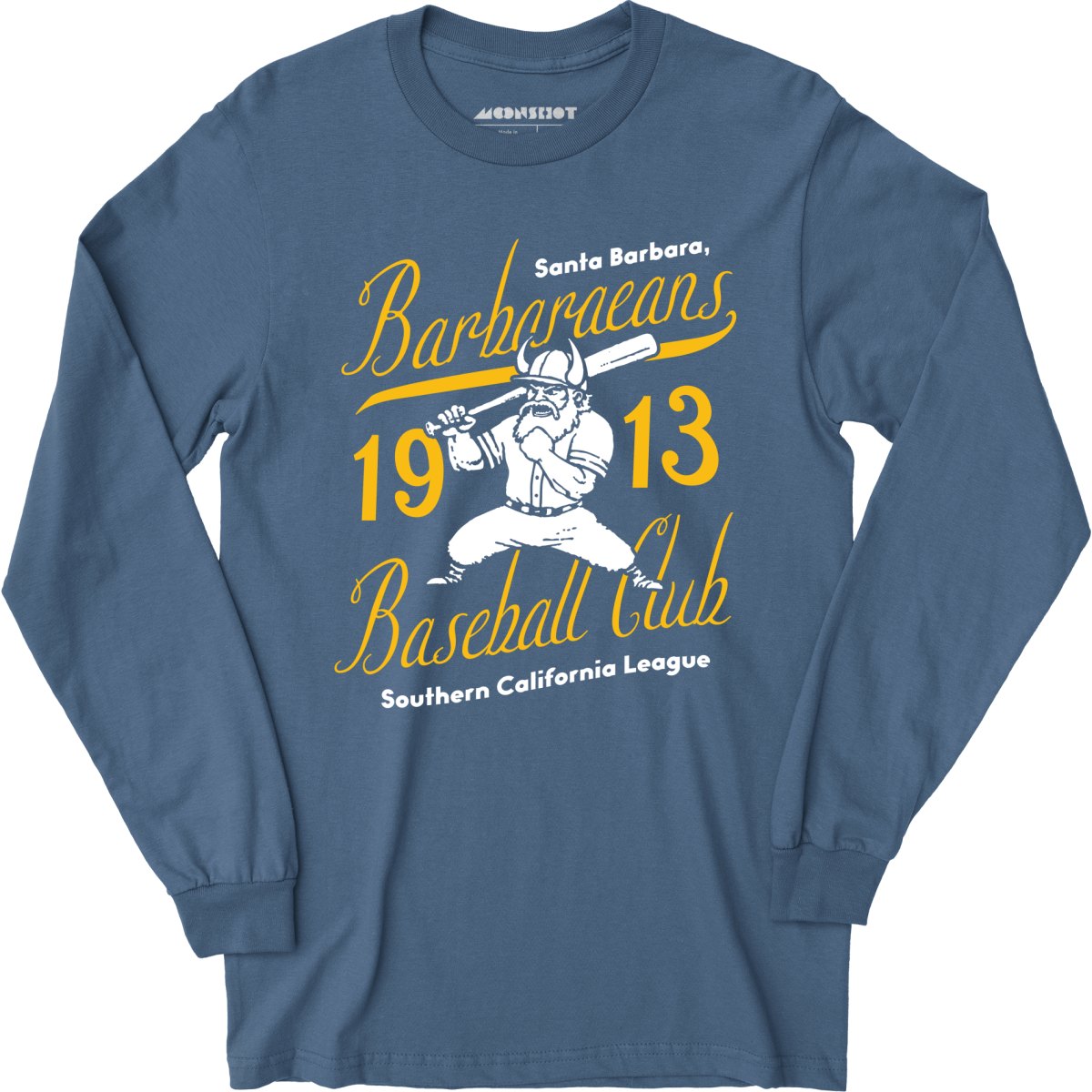 Santa Barbara Barbaraeans - California - Vintage Defunct Baseball Teams - Long Sleeve T-Shirt