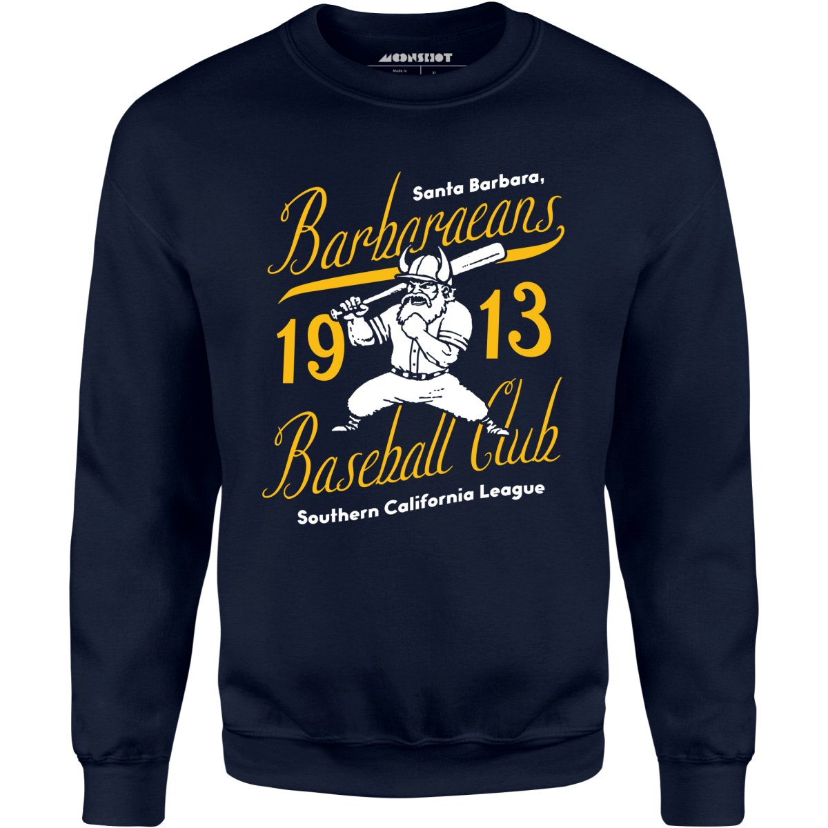 Santa Barbara Barbaraeans - California - Vintage Defunct Baseball Teams - Unisex Sweatshirt