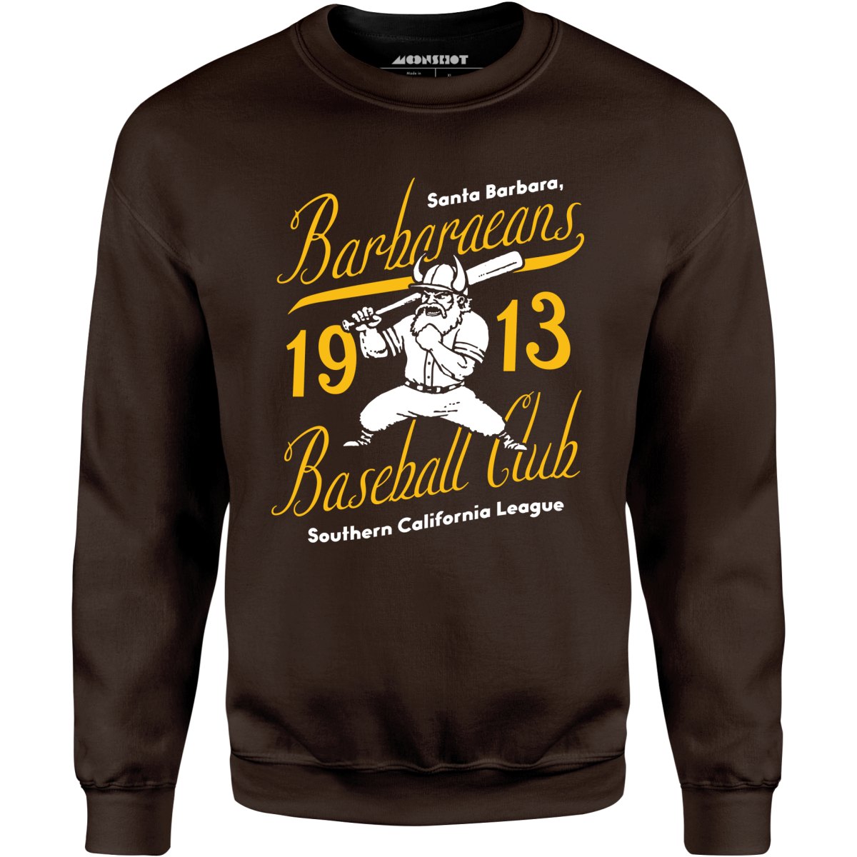 Santa Barbara Barbaraeans - California - Vintage Defunct Baseball Teams - Unisex Sweatshirt