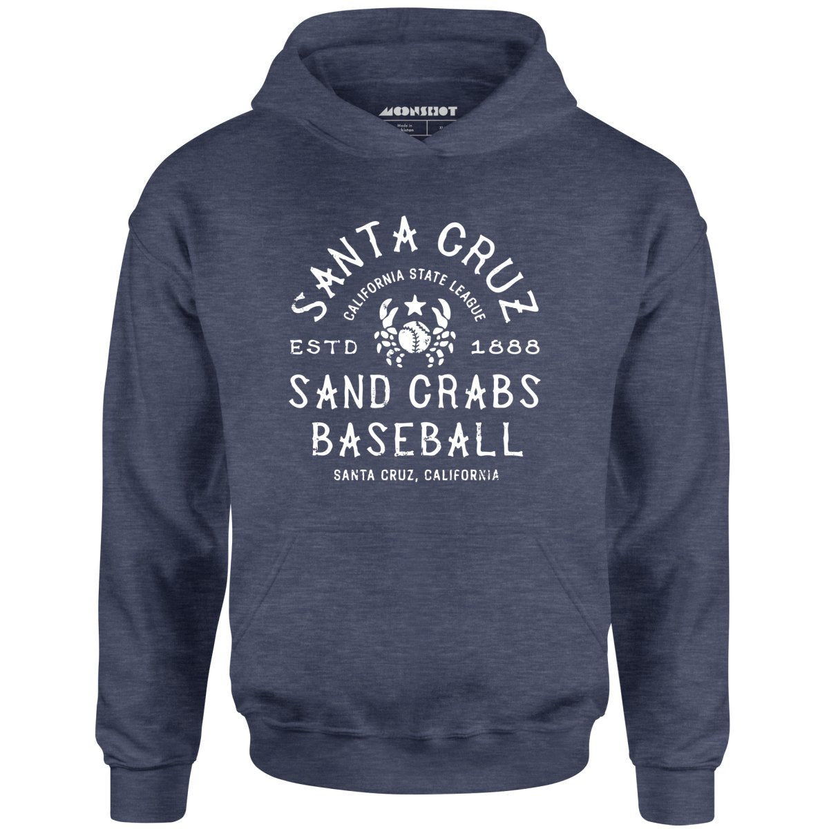 Santa Cruz Sand Crabs - California - Vintage Defunct Baseball Teams - Unisex Hoodie
