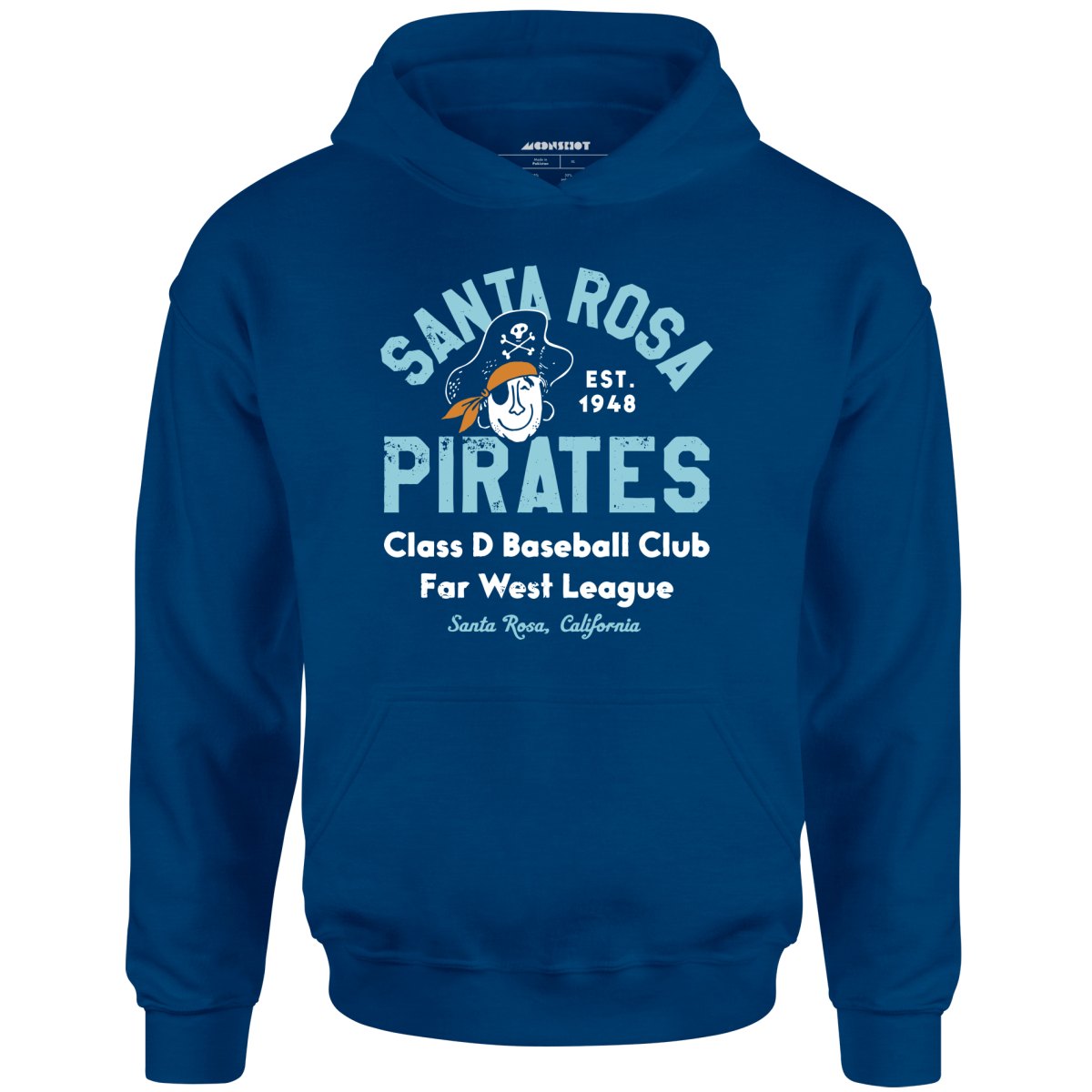 Santa Rosa Pirates - California - Vintage Defunct Baseball Teams - Unisex Hoodie