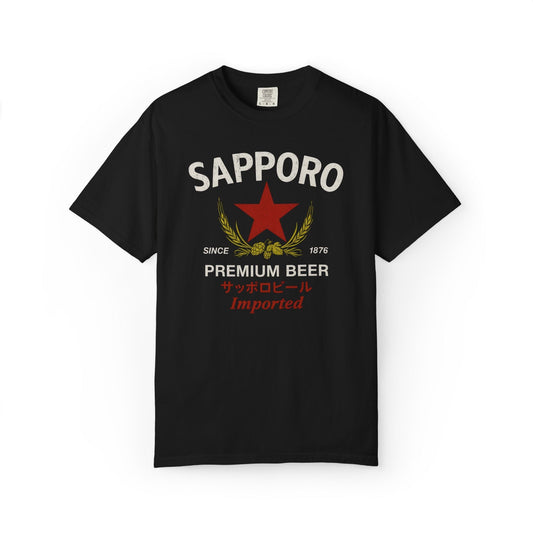 Sapporo Beer Vintage Unisex Tee - Retro Design