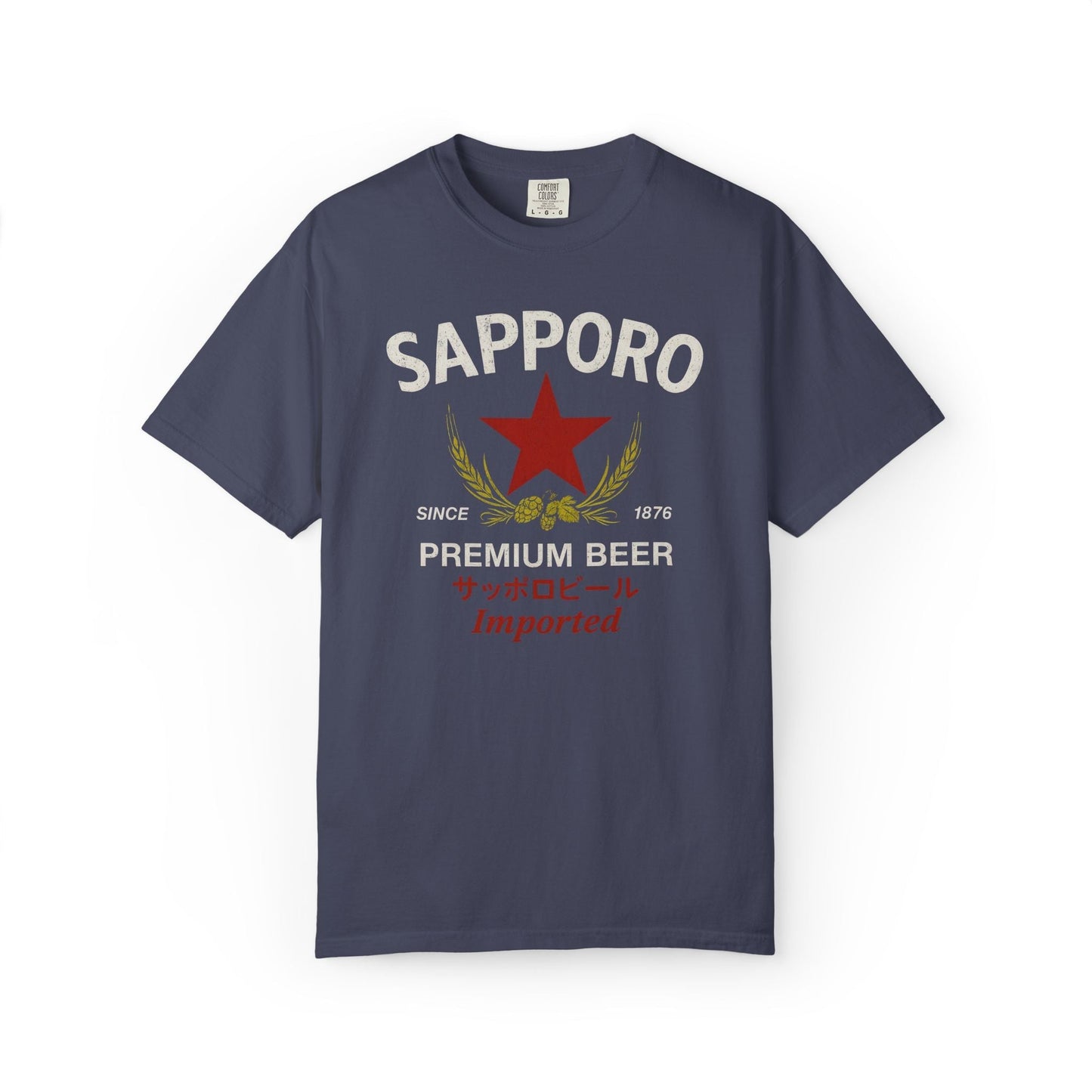 Sapporo Beer Vintage Unisex Tee - Retro Design