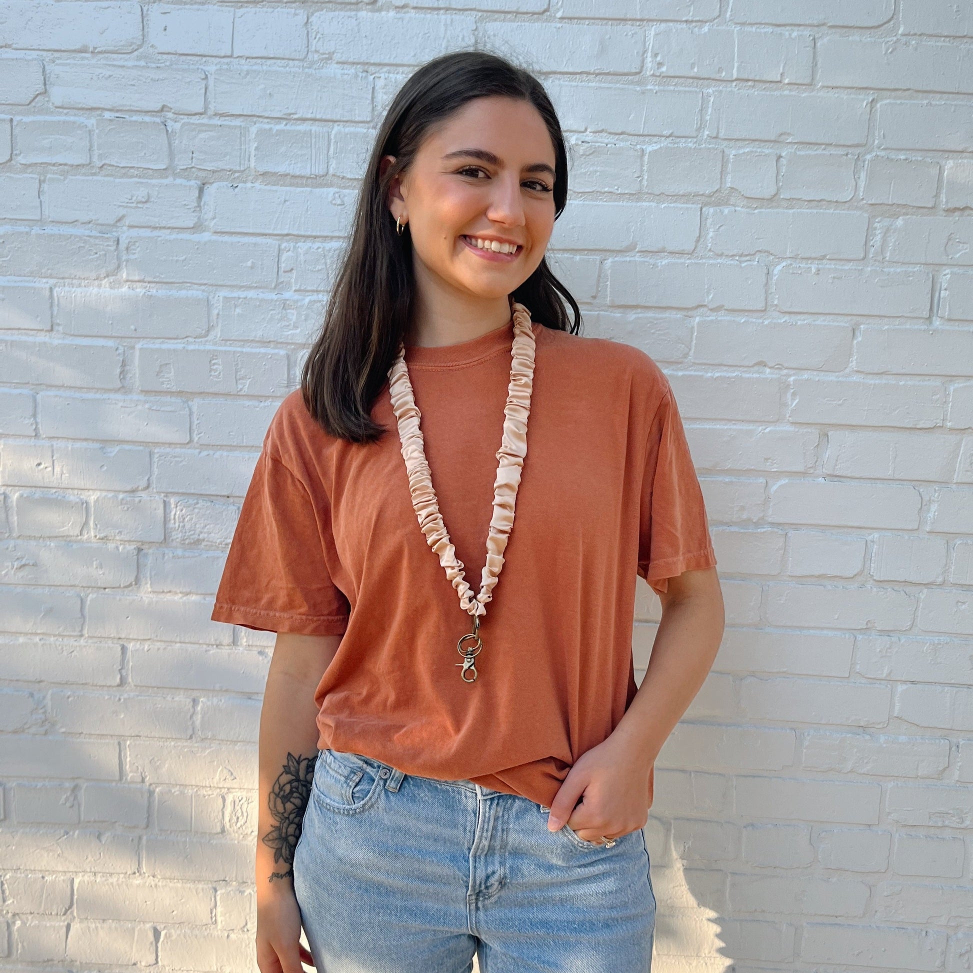 Tan Lanyard - clothing by TeeHivey.com (Image 4)