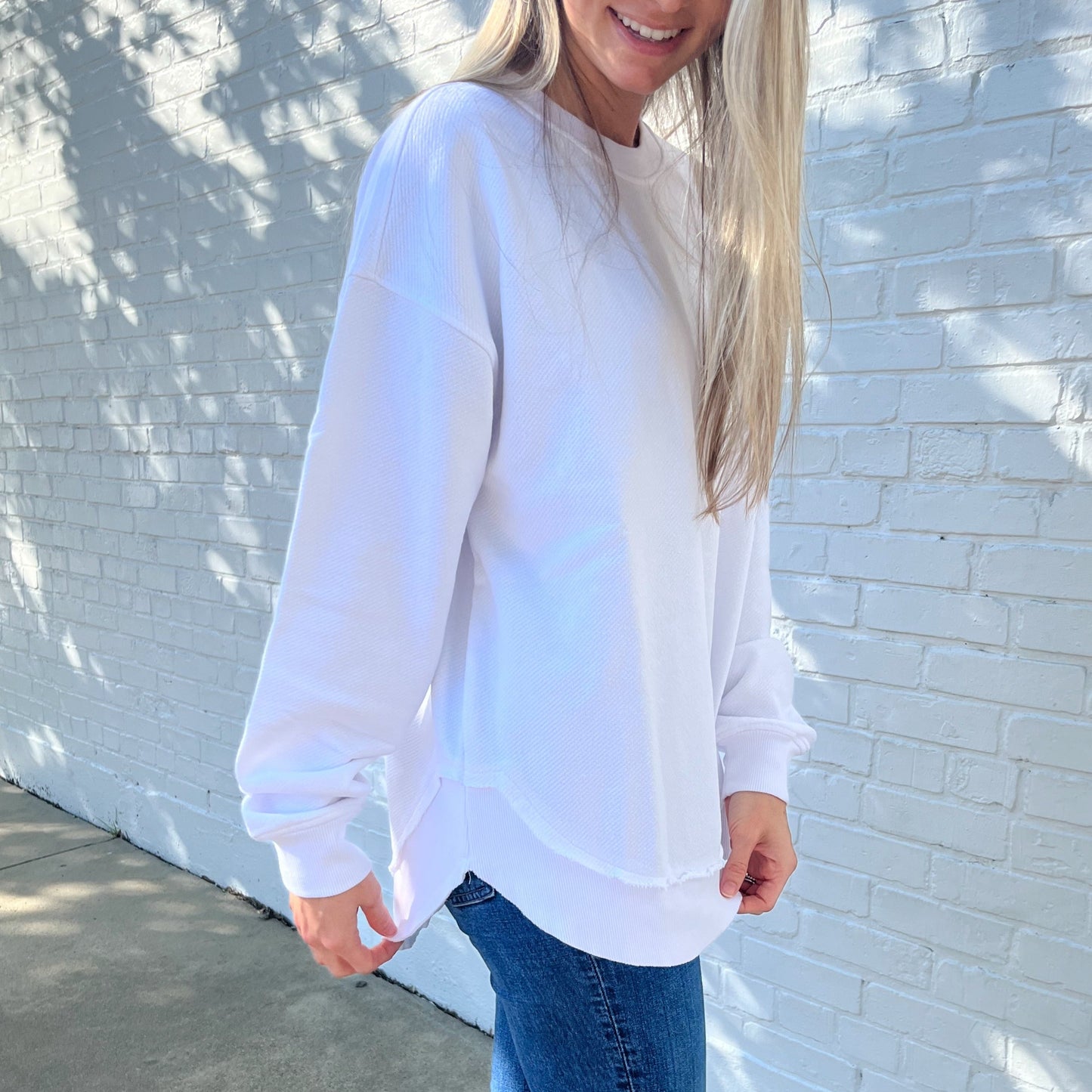 White Oversized Terry Poncho - clothing by TeeHivey.com (Image 2)