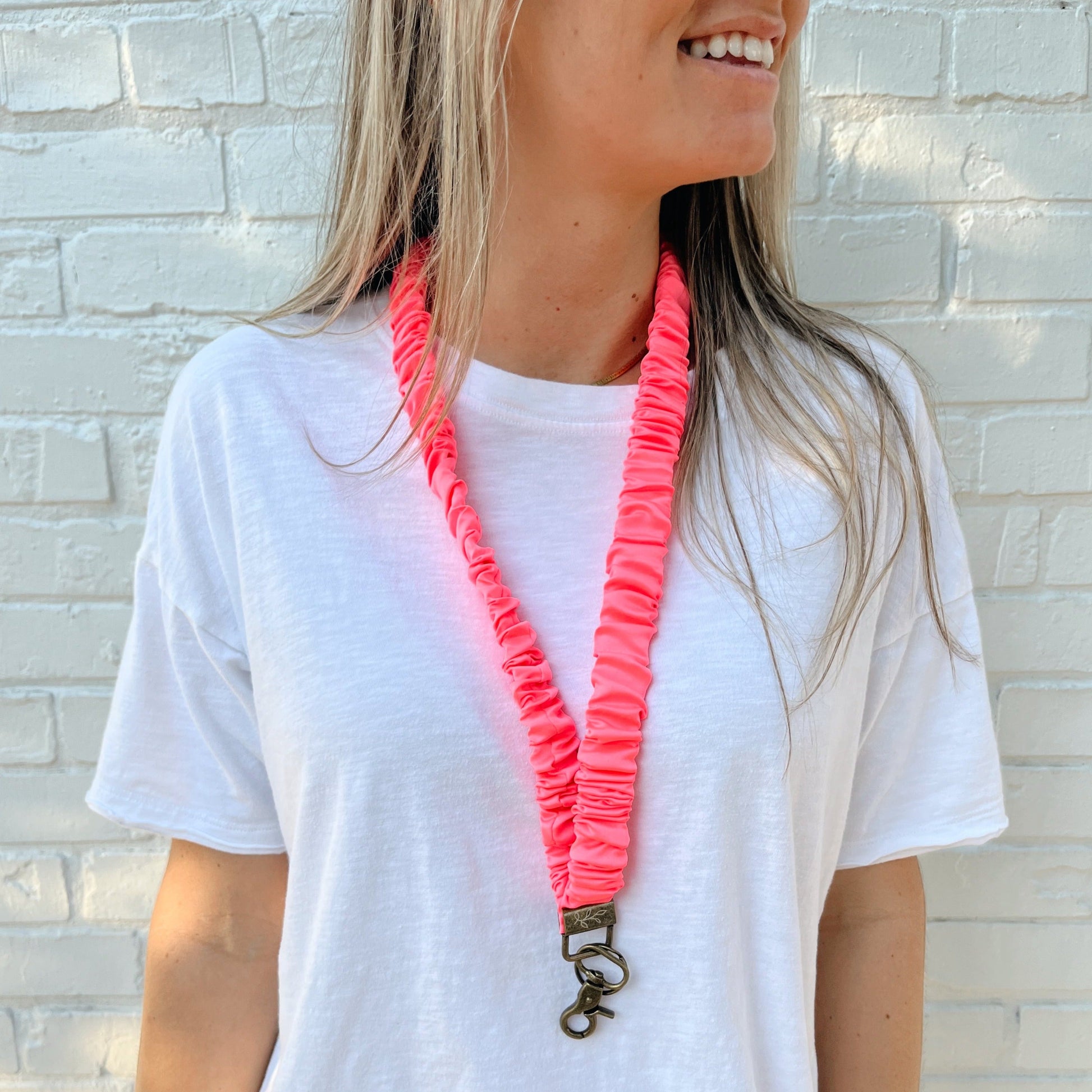 Neon Pink Lanyard - clothing by TeeHivey.com (Image 1)