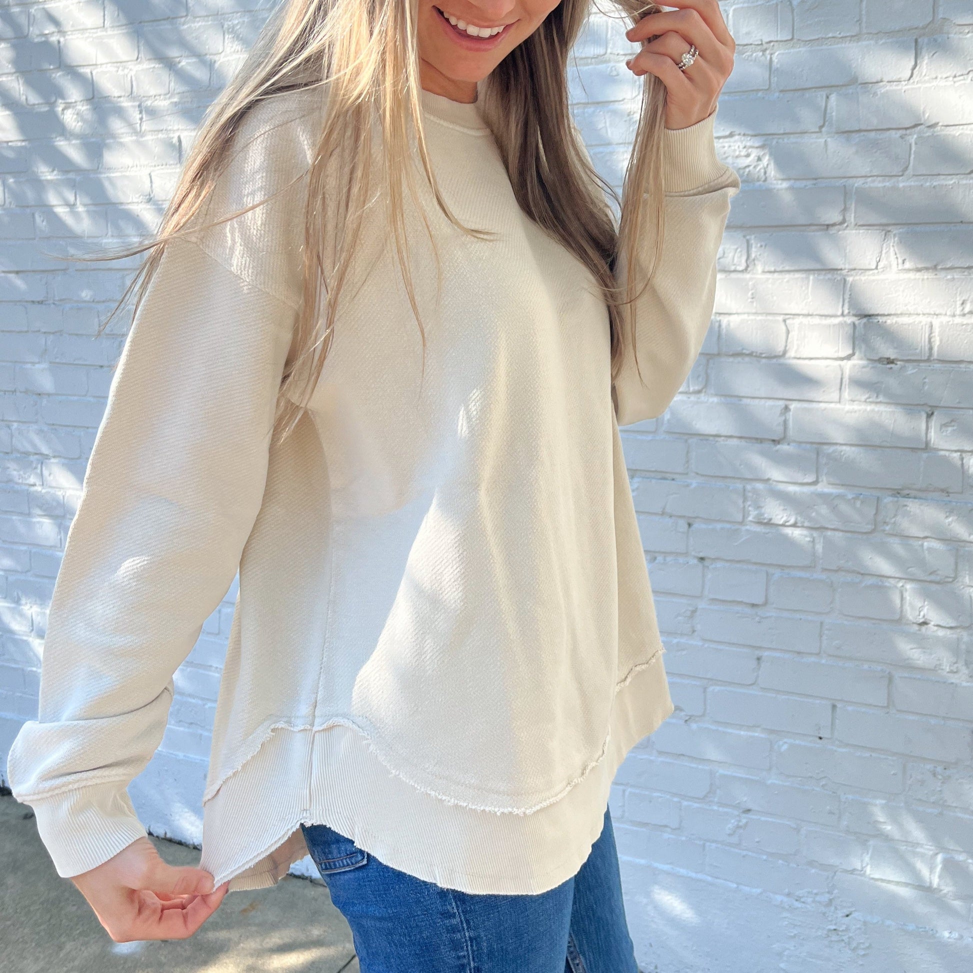 Tapioca Oversized Terry Poncho - clothing by TeeHivey.com (Image 2)