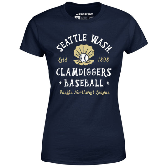 Seattle Clamdiggers - Washington - Vintage Defunct Baseball Teams - Women's T-Shirt