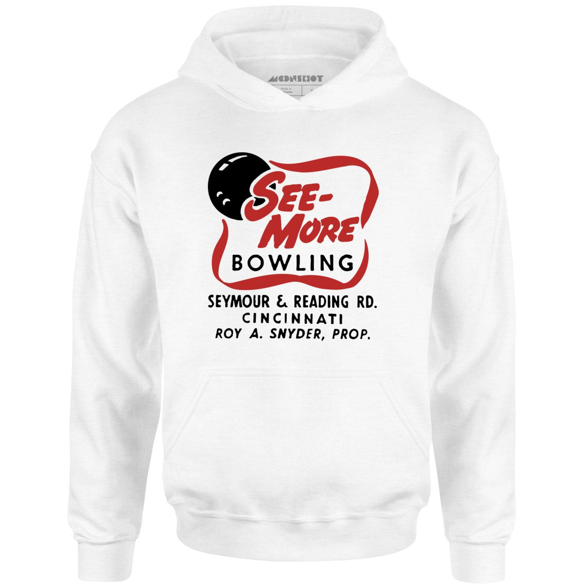 See-More Bowling - Cincinnati, OH - Vintage Bowling Alley - Unisex Hoodie
