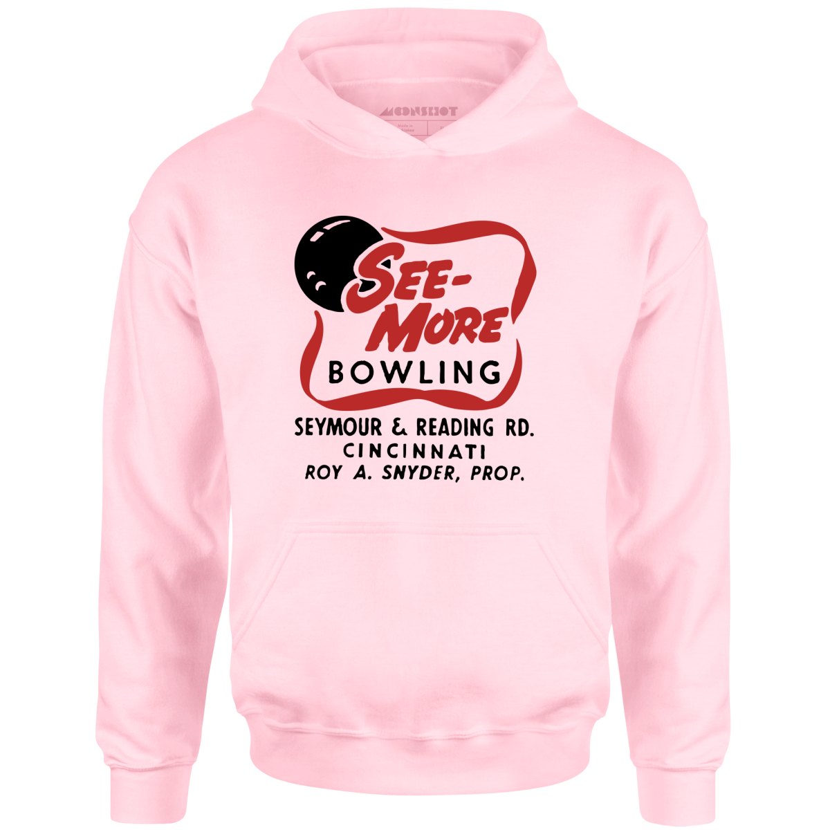 See-More Bowling - Cincinnati, OH - Vintage Bowling Alley - Unisex Hoodie