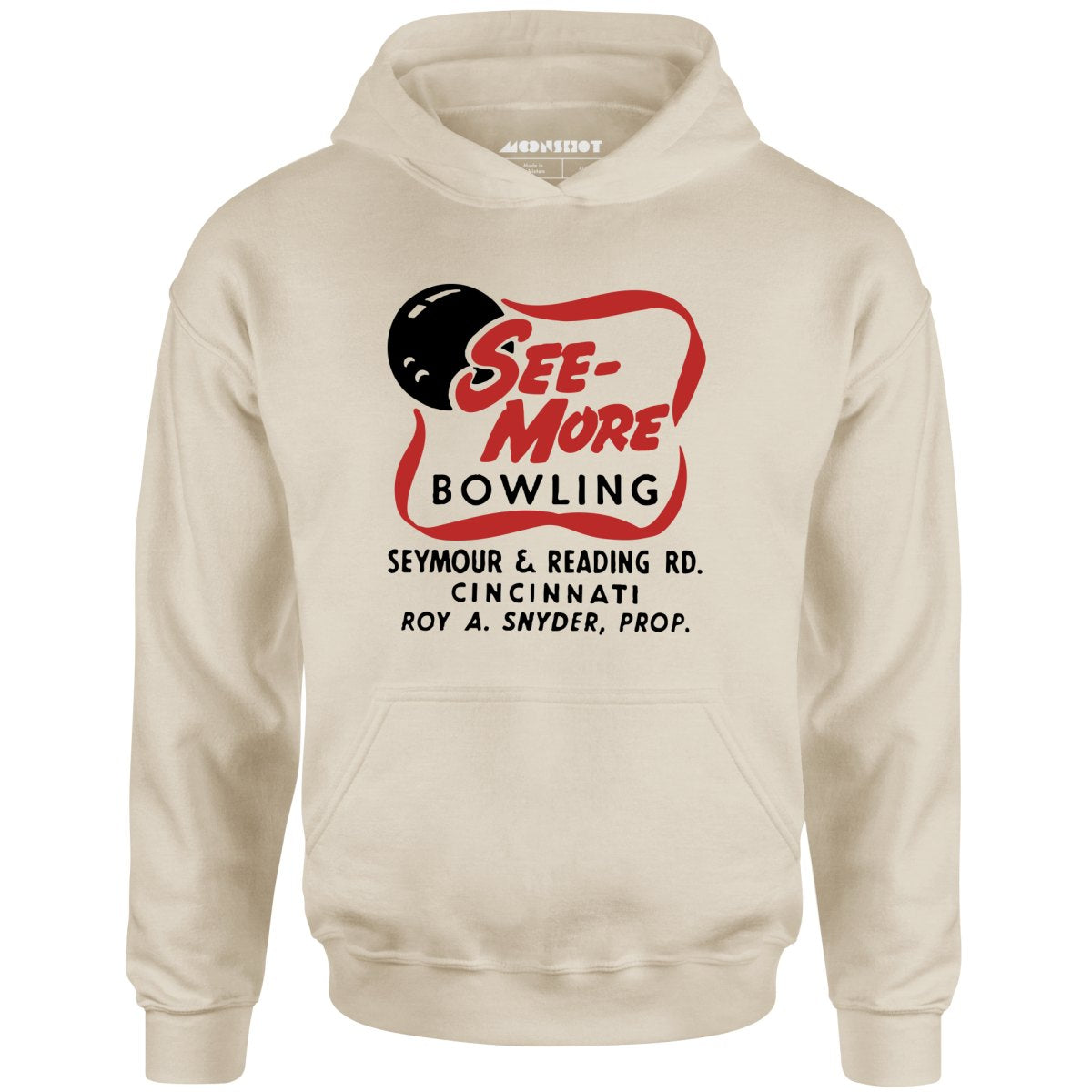See-More Bowling - Cincinnati, OH - Vintage Bowling Alley - Unisex Hoodie