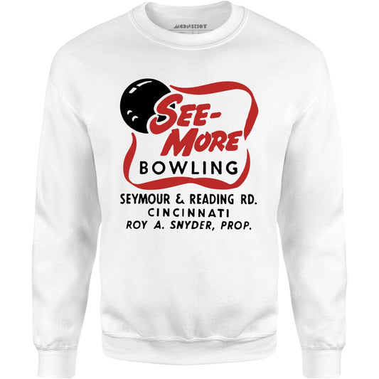 See-More Bowling - Cincinnati, OH - Vintage Bowling Alley - Unisex Sweatshirt