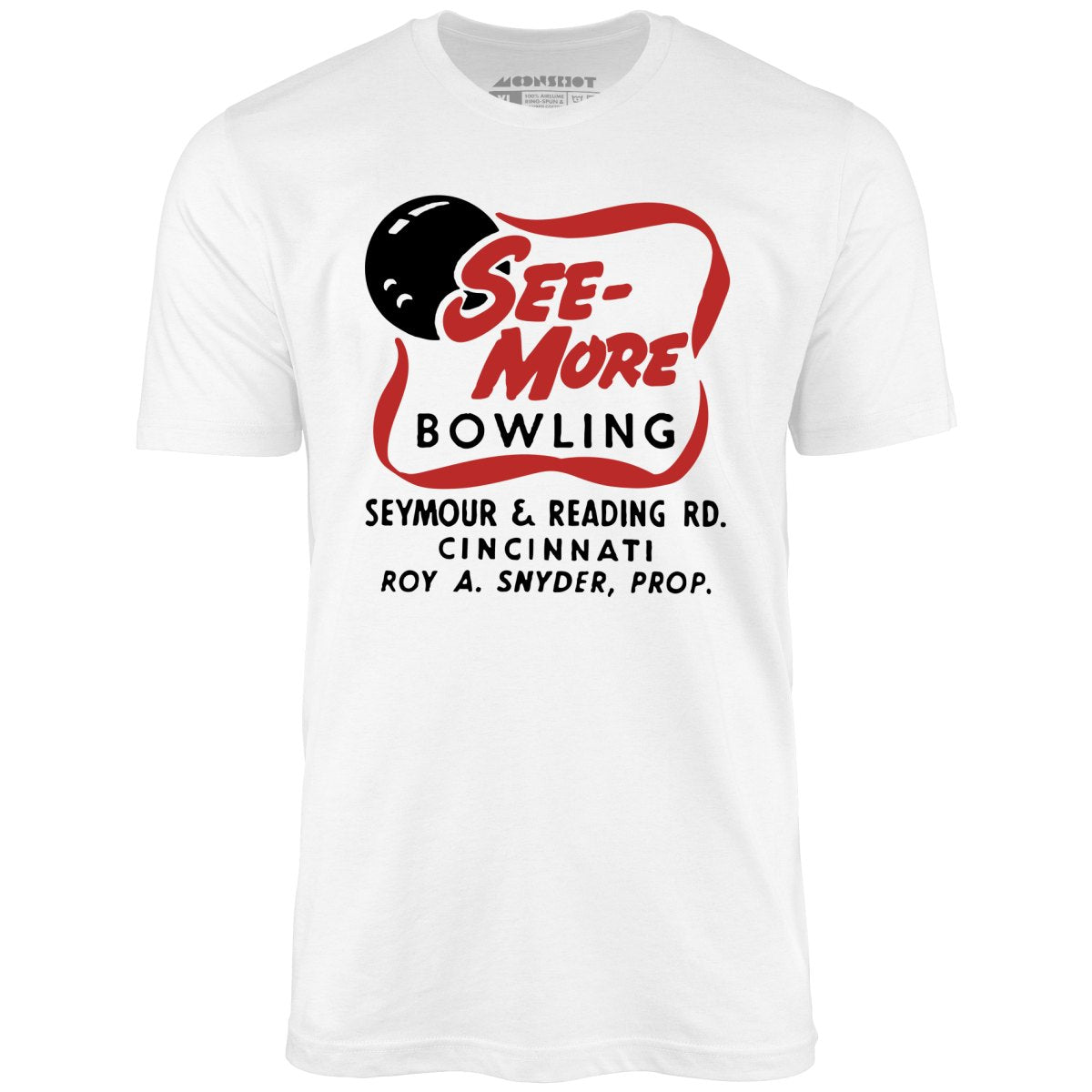 See-More Bowling - Cincinnati, OH - Vintage Bowling Alley - Unisex T-Shirt