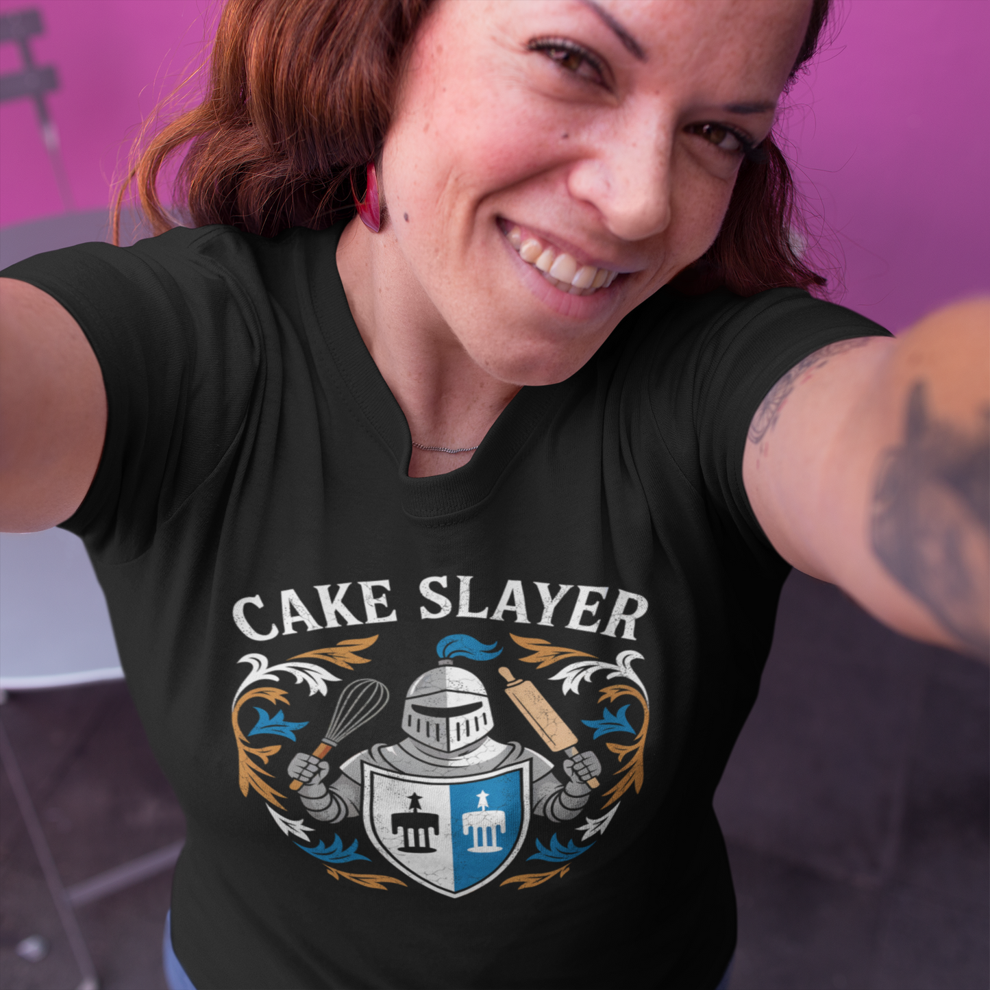 Cake Slayer Medieval Unisex Tee