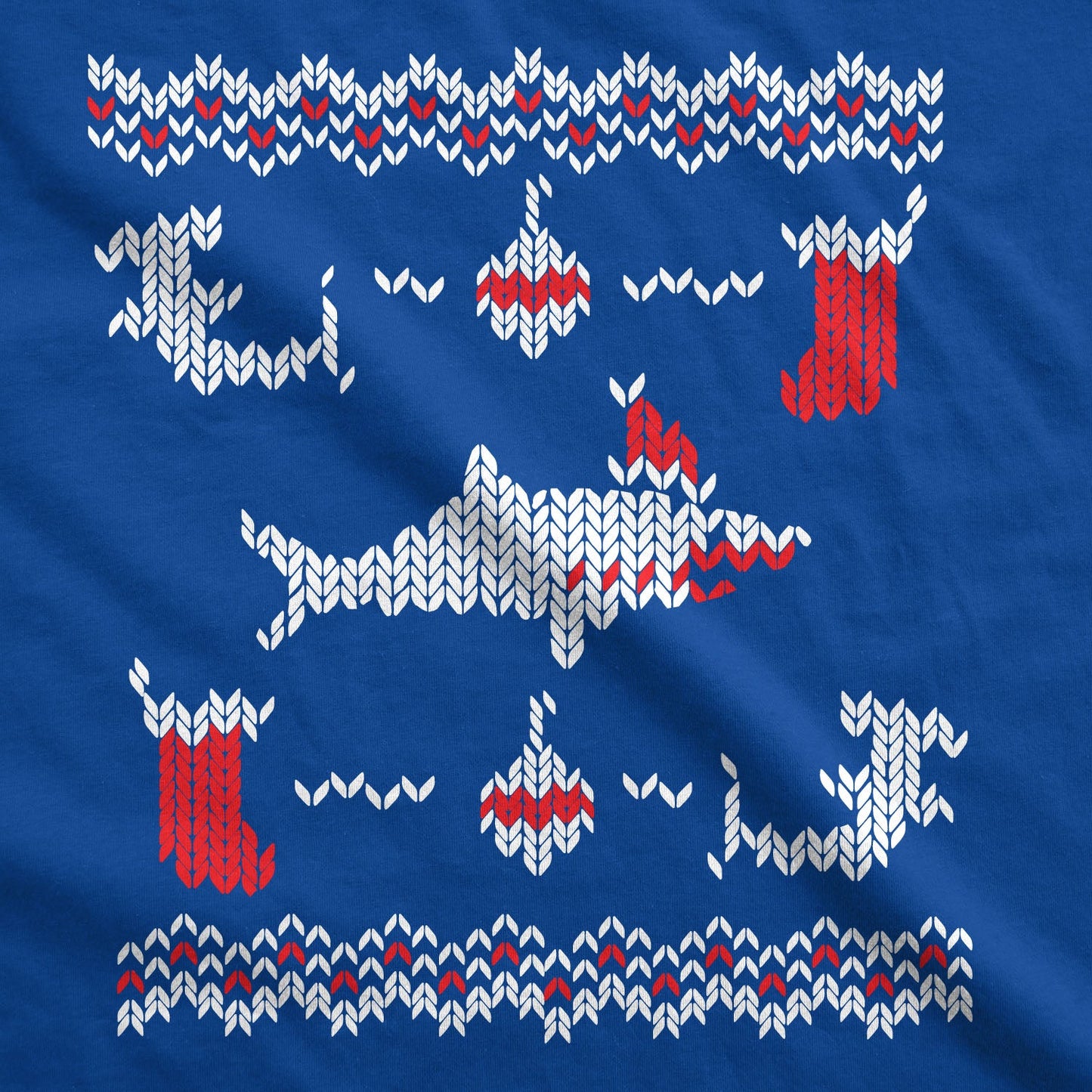 Shark Bite Ugly Christmas Sweater Men's T Shirt