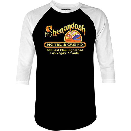 Shenandoah Hotel & Casino - Vintage Las Vegas - 3/4 Sleeve Raglan T-Shirt