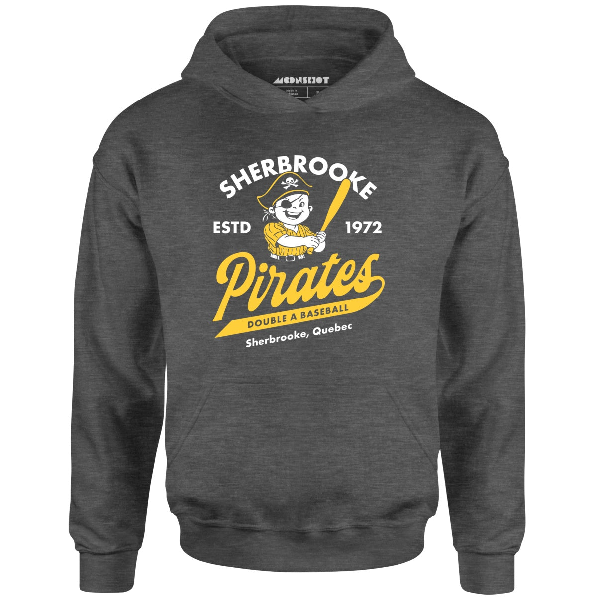Sherbrooke Pirates - Quebec - Vintage Defunct Baseball Teams - Unisex Hoodie