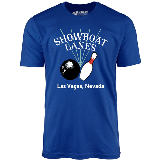 Showboat Lanes - Las Vegas, NV - Vintage Bowling Alley - Unisex T-Shirt