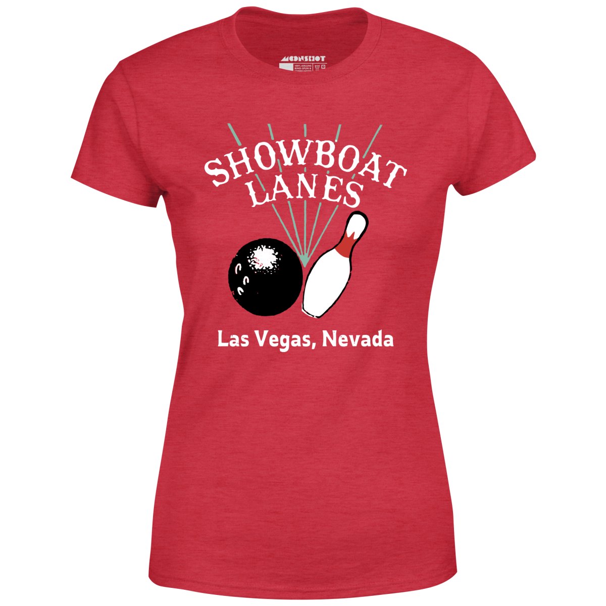 Showboat Lanes - Las Vegas, NV - Vintage Bowling Alley - Women's T-Shirt