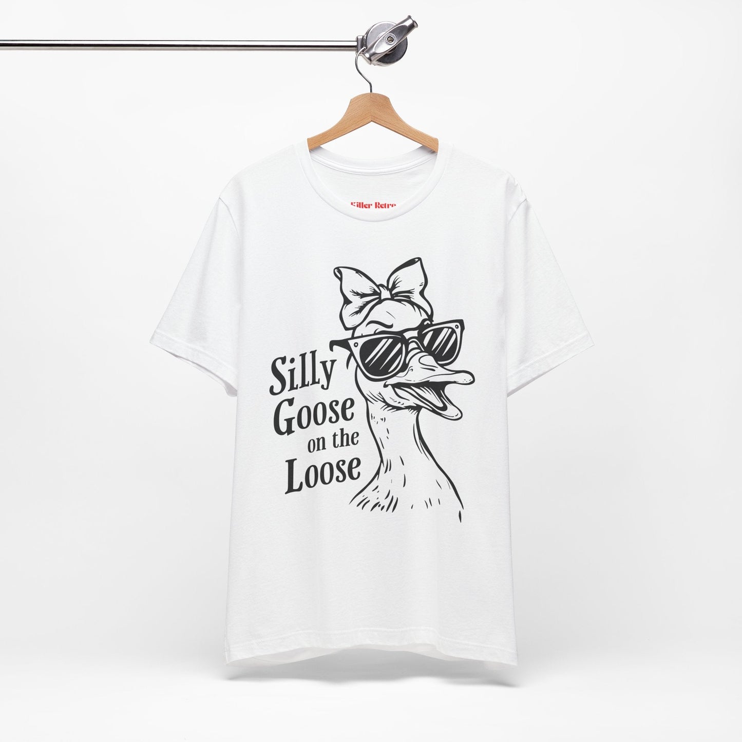Silly Goose On The Loose Funny Retro T-Shirt
