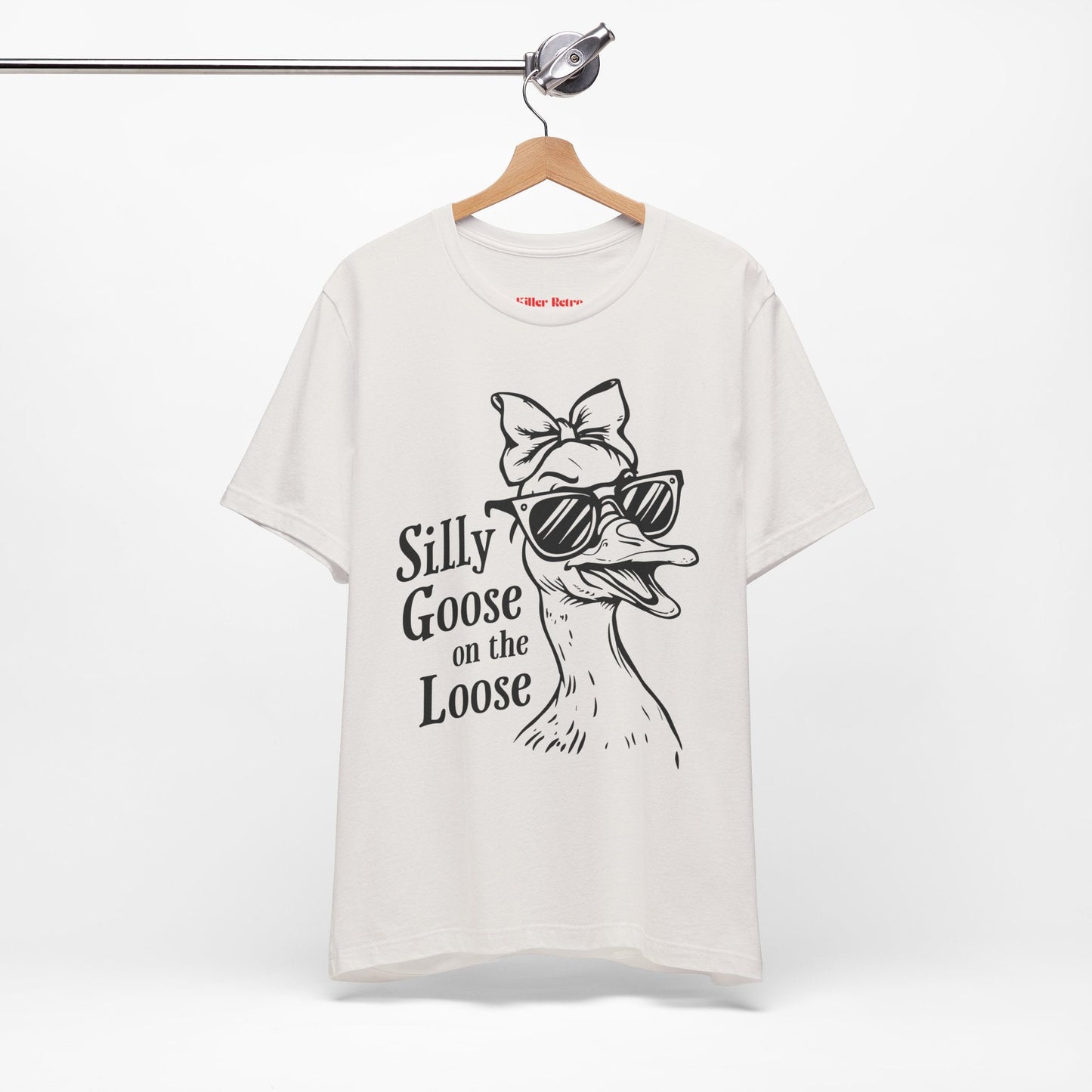 Silly Goose On The Loose Funny Retro T-Shirt