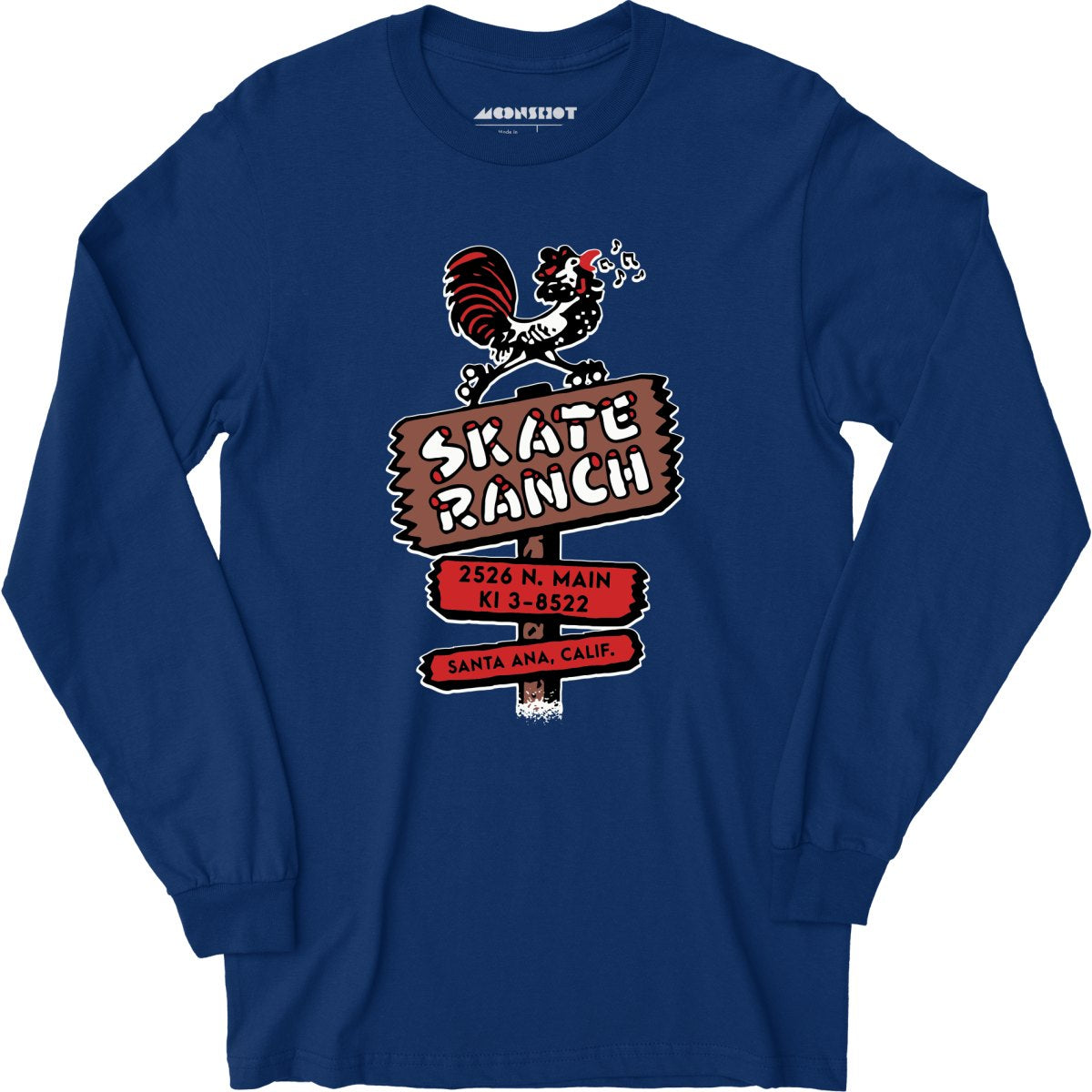 Skate Ranch - Santa Ana, CA - Vintage Roller Rink - Long Sleeve T-Shirt