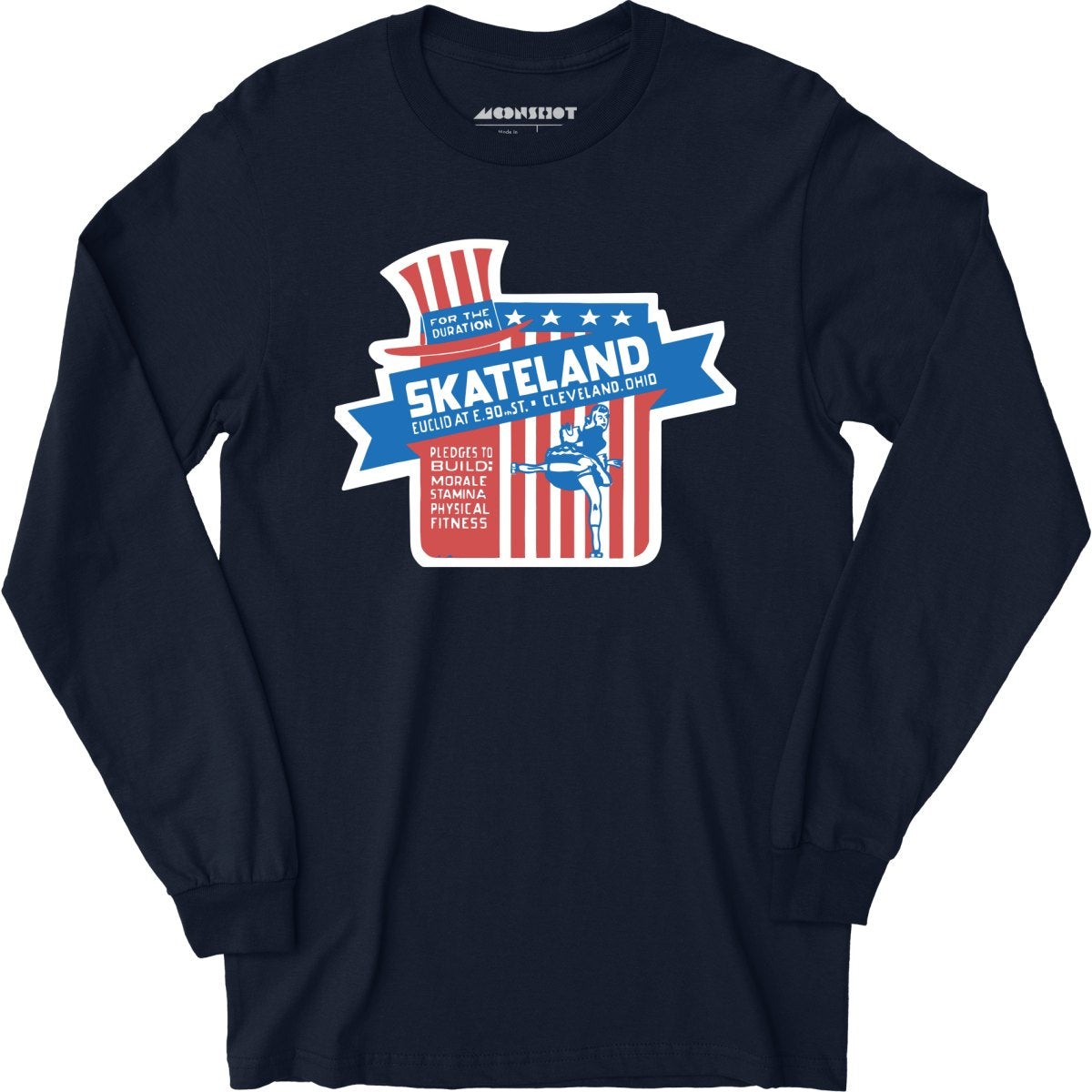 Skateland - Cleveland, OH - Vintage Roller Rink - Long Sleeve T-Shirt