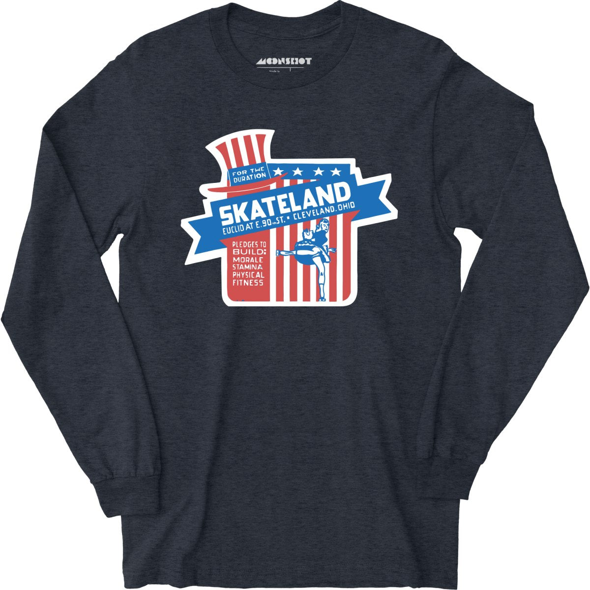 Skateland - Cleveland, OH - Vintage Roller Rink - Long Sleeve T-Shirt