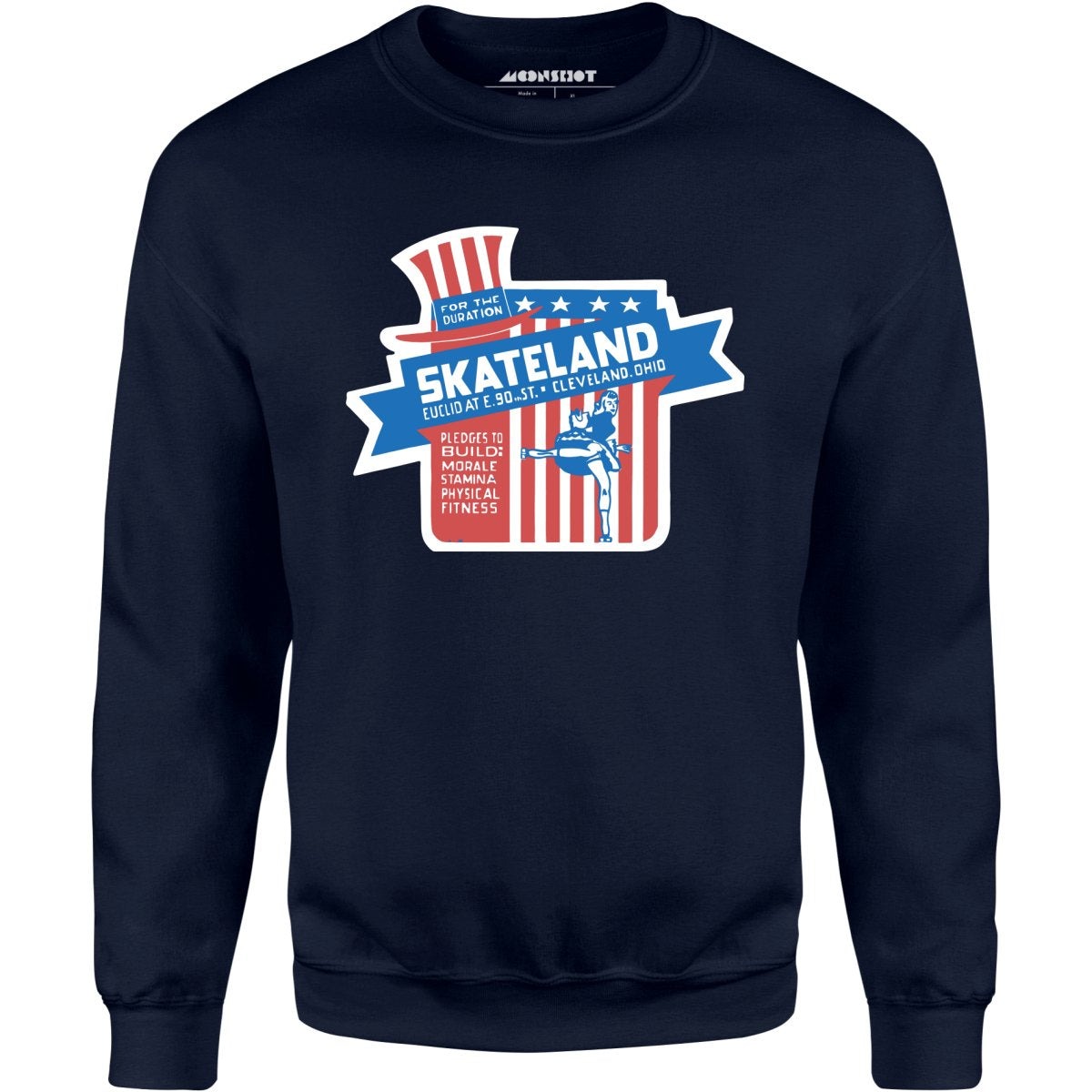 Skateland - Cleveland, OH - Vintage Roller Rink - Unisex Sweatshirt