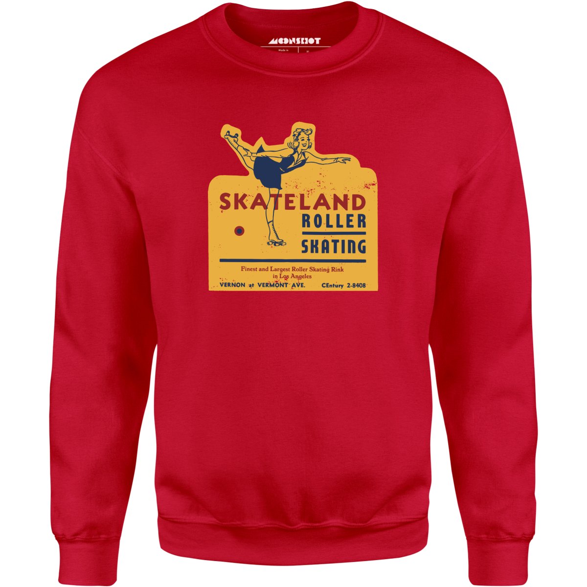 Skateland - Los Angeles, CA - Vintage Roller Rink - Unisex Sweatshirt