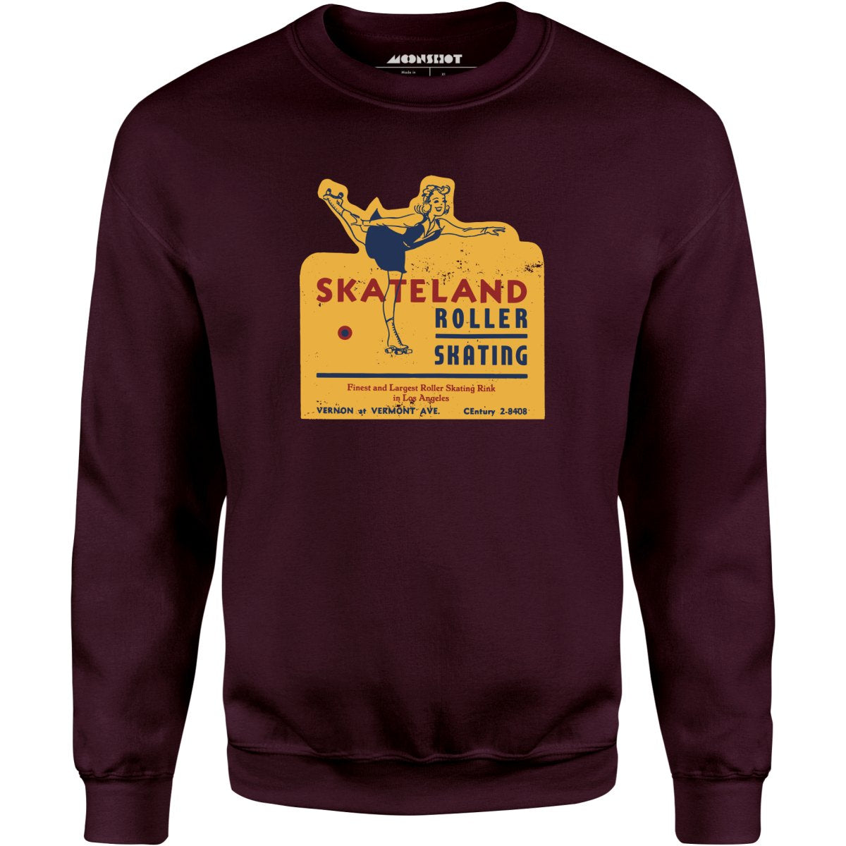 Skateland - Los Angeles, CA - Vintage Roller Rink - Unisex Sweatshirt