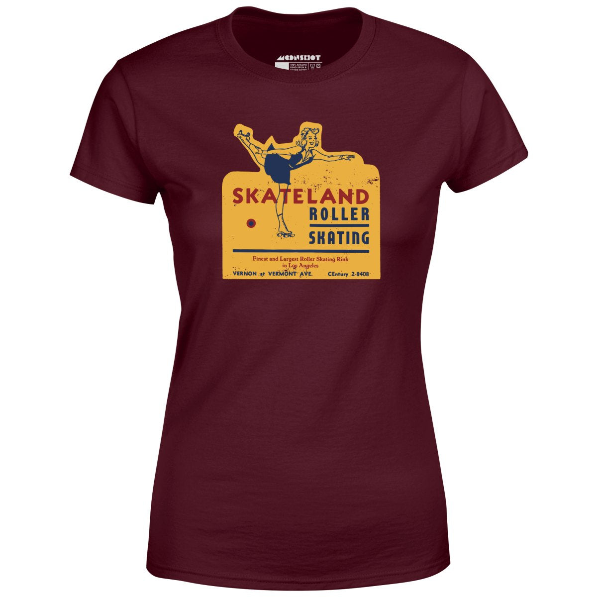 Skateland - Los Angeles, CA - Vintage Roller Rink - Women's T-Shirt