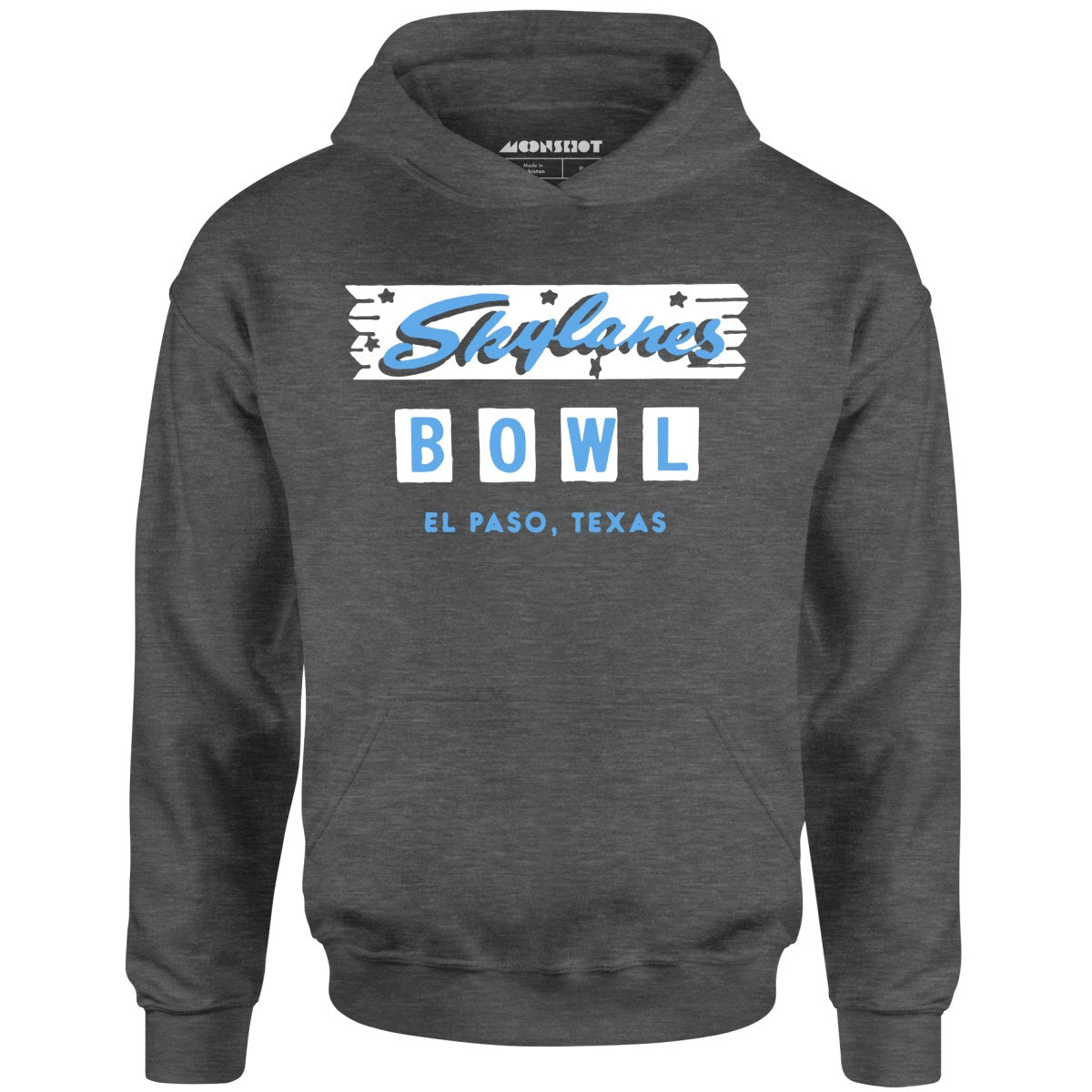 Skylanes Bowl - El Paso, TX - Vintage Bowling Alley - Unisex Hoodie