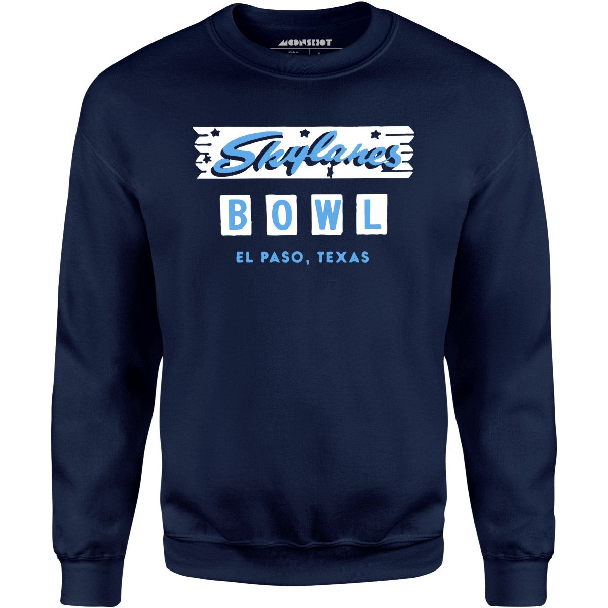Skylanes Bowl - El Paso, TX - Vintage Bowling Alley - Unisex Sweatshirt