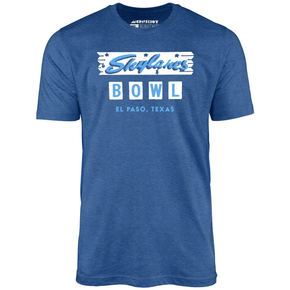 Skylanes Bowl - El Paso, TX - Vintage Bowling Alley - Unisex T-Shirt