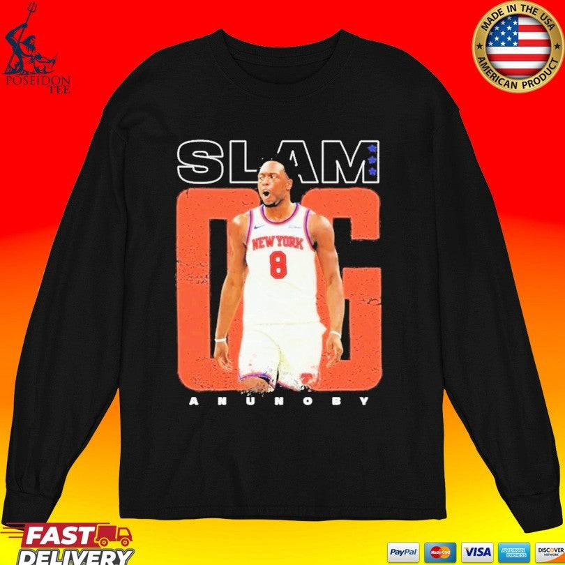 Slam New York Knicks Og Anunoby Heavy Nba 2026 T-shirt