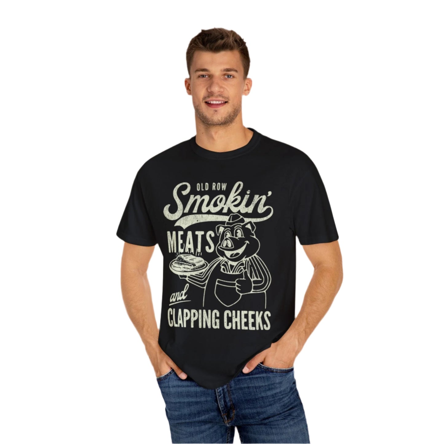 Smoking Meats and Clapping Cheeks Vintage Graphic T-Shirt