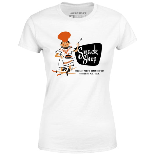 Snack Shop - Corona Del Mar, CA - Vintage Restaurant - Women's T-Shirt