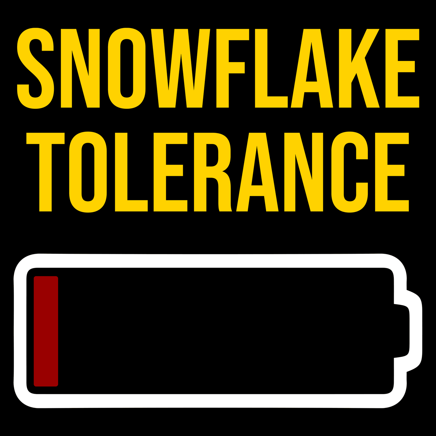 Snowflake Tolerance Funny T Shirt