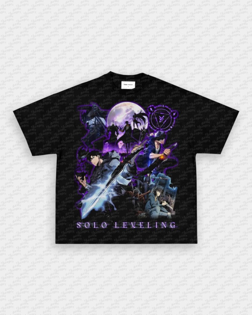 SOLO LEVELING V2 TEE - clothing by TeeHivey.com (Image 1)