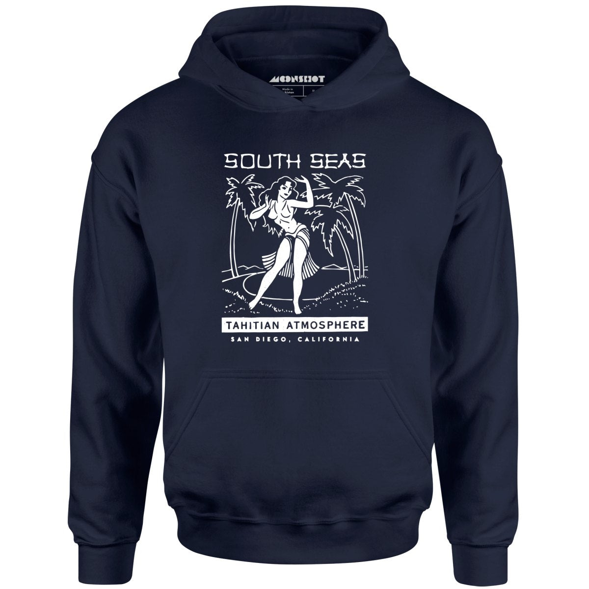 South Seas - San Diego, CA - Vintage Tiki Bar - Unisex Hoodie