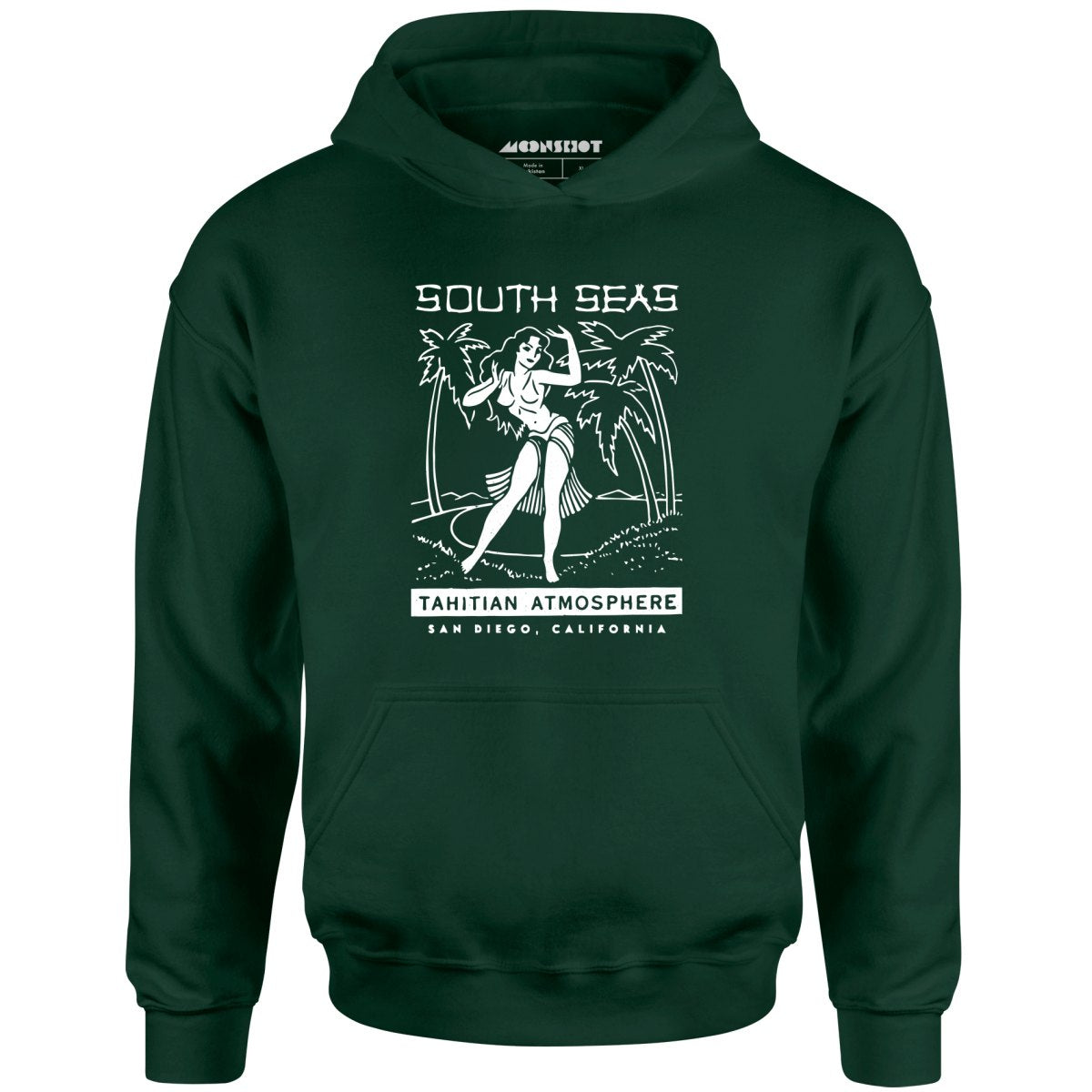 South Seas - San Diego, CA - Vintage Tiki Bar - Unisex Hoodie